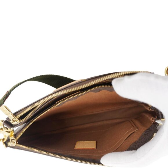 Louis Vuitton Multi Pochette Accessoires Monogram Canvas Crossbody Bag Brown - Picture 13 of 15
